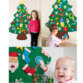 YM  3ft DIY Felt Christmas Tree Set Plus Snowman Advent Calendar - Xmas Decorations Wall Hanging 33 Ornaments Kids Gifts